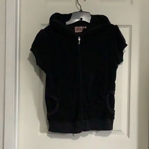 Juicy Terrey cloth short sleeve zip up